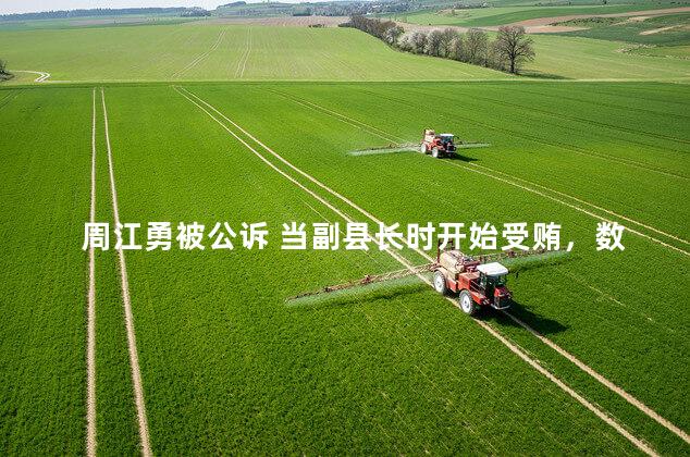 周江勇被公诉 当副县长时开始受贿，数额特别巨大